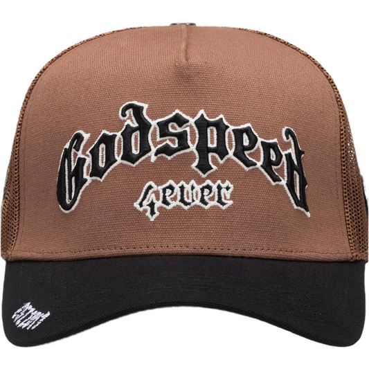 Godspeed Forever Trucker Hat (Black Taupe)