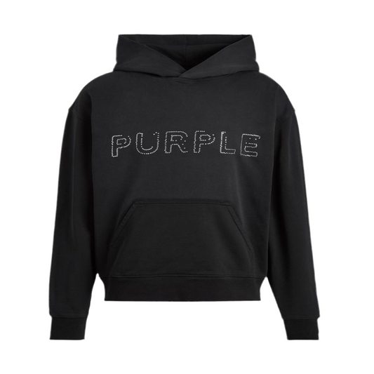 Purple Brand Crystal Wordmark Hooded Sweater