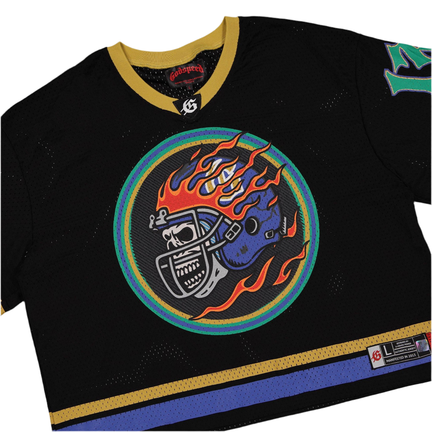 Godspeed First Down Jersey (Black/Yellow/Blue)