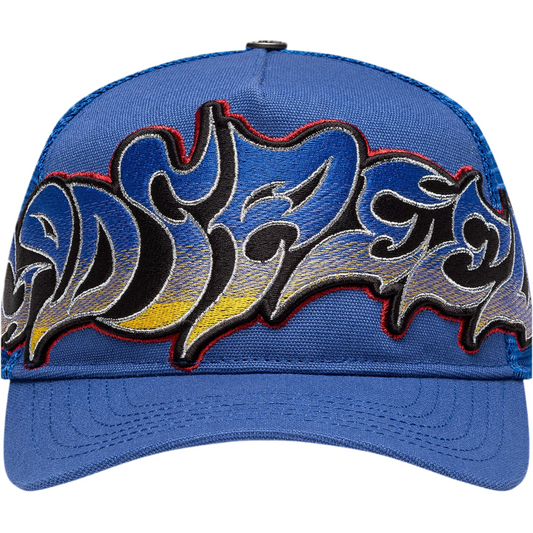Godspeed Neo Trucker Hat (Blue/Yellow/Red)