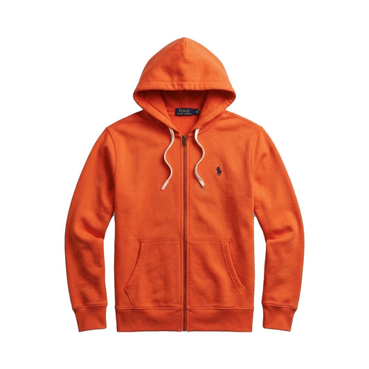Polo Ralph Lauren Double-Knit Full-Zip Hoodie Orange