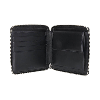 Balenciaga Grainy Leather Continental Wallet Black