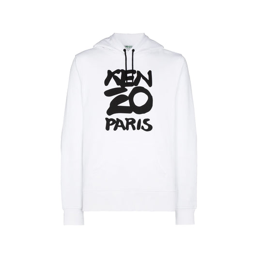 Kenzo Big Logo Hoodie White/Black