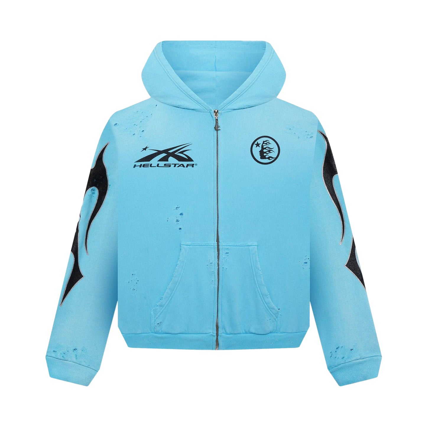 Hellstar Studios Zip Hoodie Blue