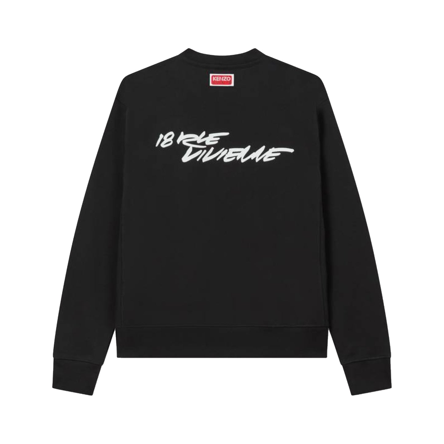 Kenzo Paris Futura 2000 Edition Cotton Crewneck Sweater Black