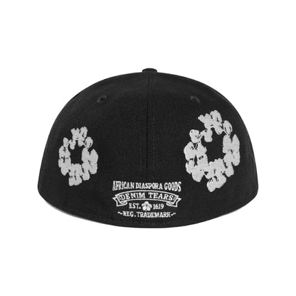 Denim Tears New Era Cotton Wreath 59/50 Cap Black