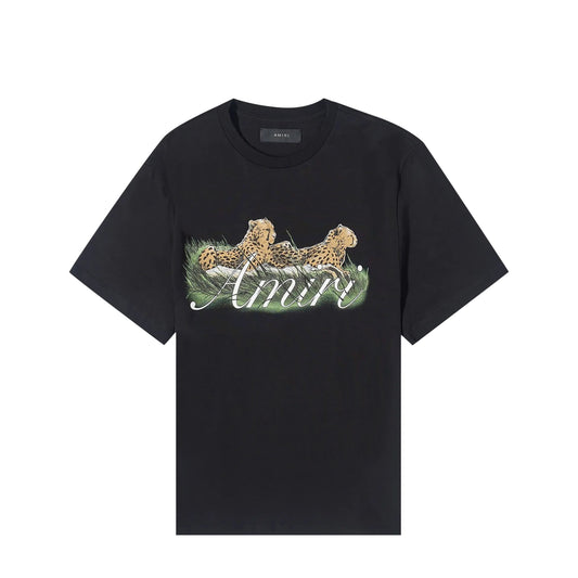 Amiri Cheetah Logo Tee Black