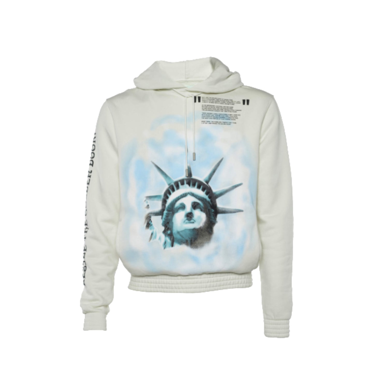 OFF-WHITE Liberty Print Cotton Hoodie White