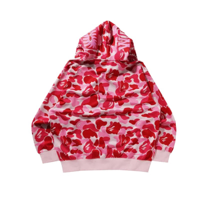 Bape Abc Camo Pullover Hoodie Pink