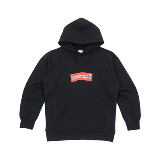 Supreme Comme Des Garcons SHIRT Box Logo Hooded Sweatshirt Black