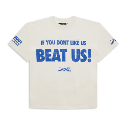 Hellstar Beat Us! T-Shirt White/Blue