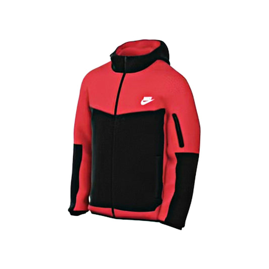 Nike Sportswear Tech Fleece Full-Zip Hoodie Light Crimson/Black/White