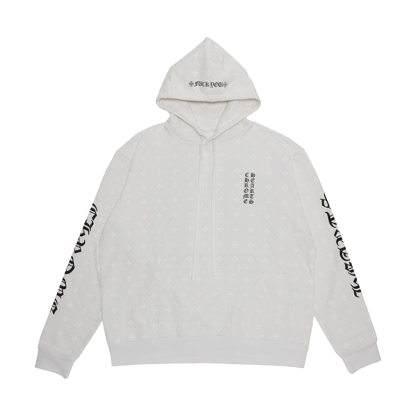 Chrome Hearts Plus Cross Monogram Horseshoe Hoodie White