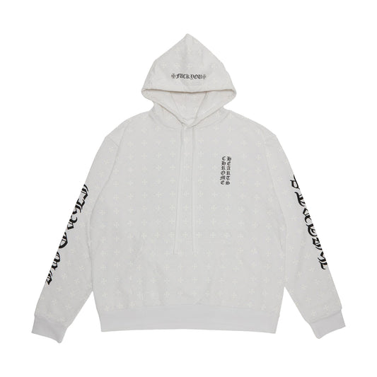Chrome Hearts Plus Cross Monogram Horseshoe Hoodie White