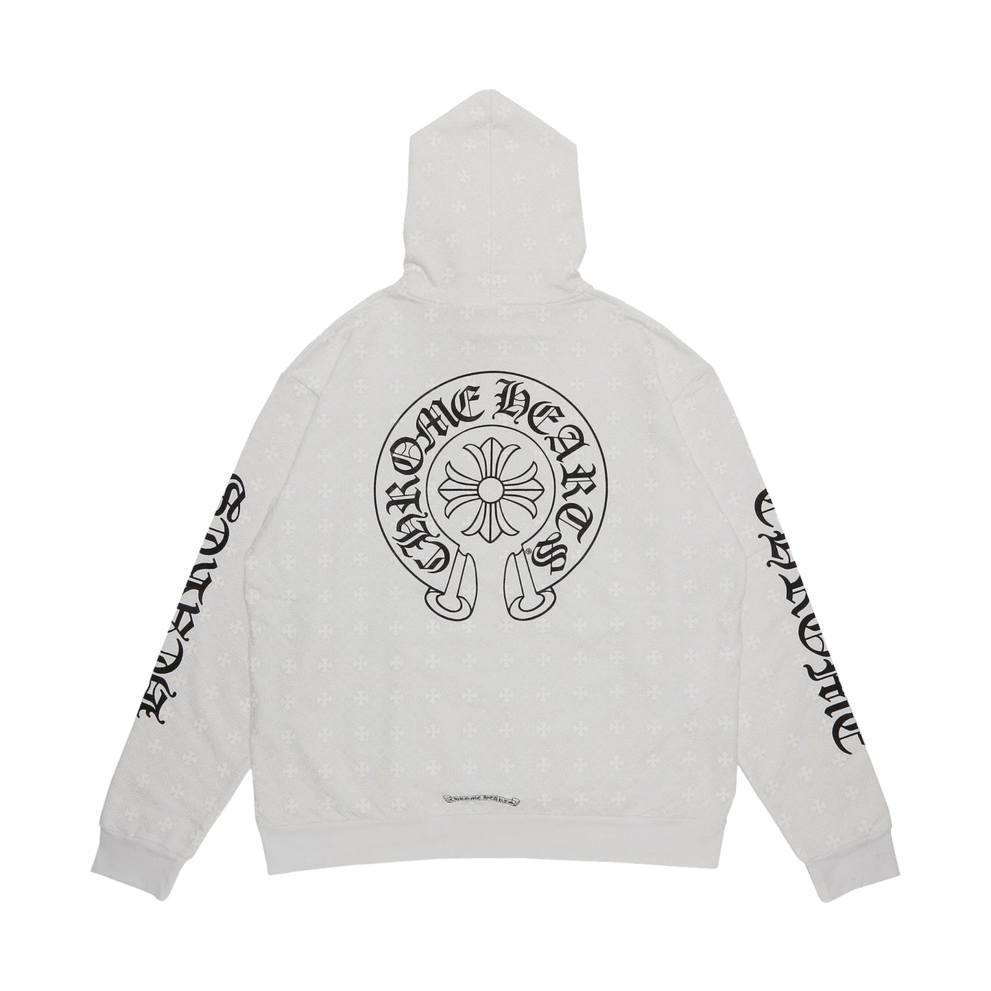 Chrome Hearts Plus Cross Monogram Horseshoe Hoodie White