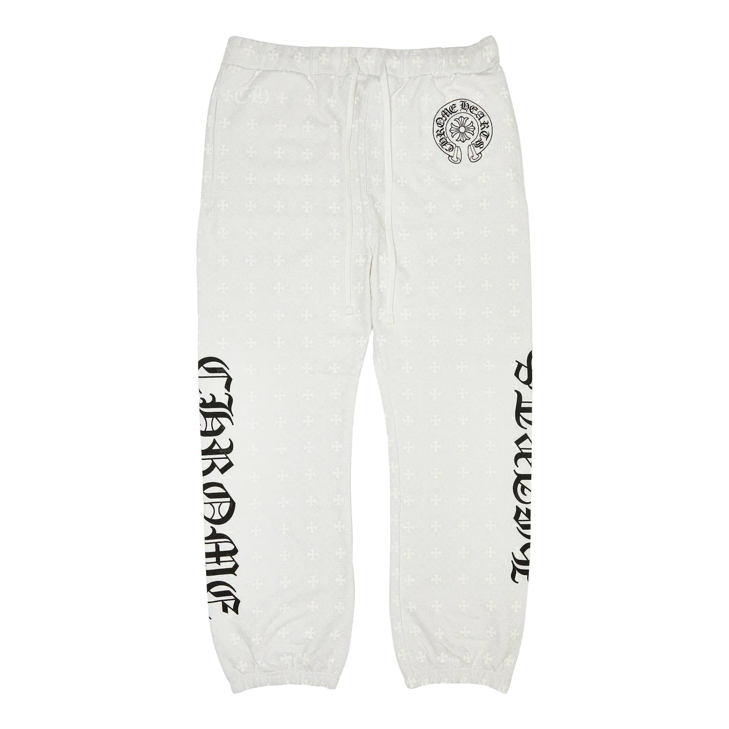 Chrome Hearts Plus Cross Monogram Horseshoe Sweatpants White