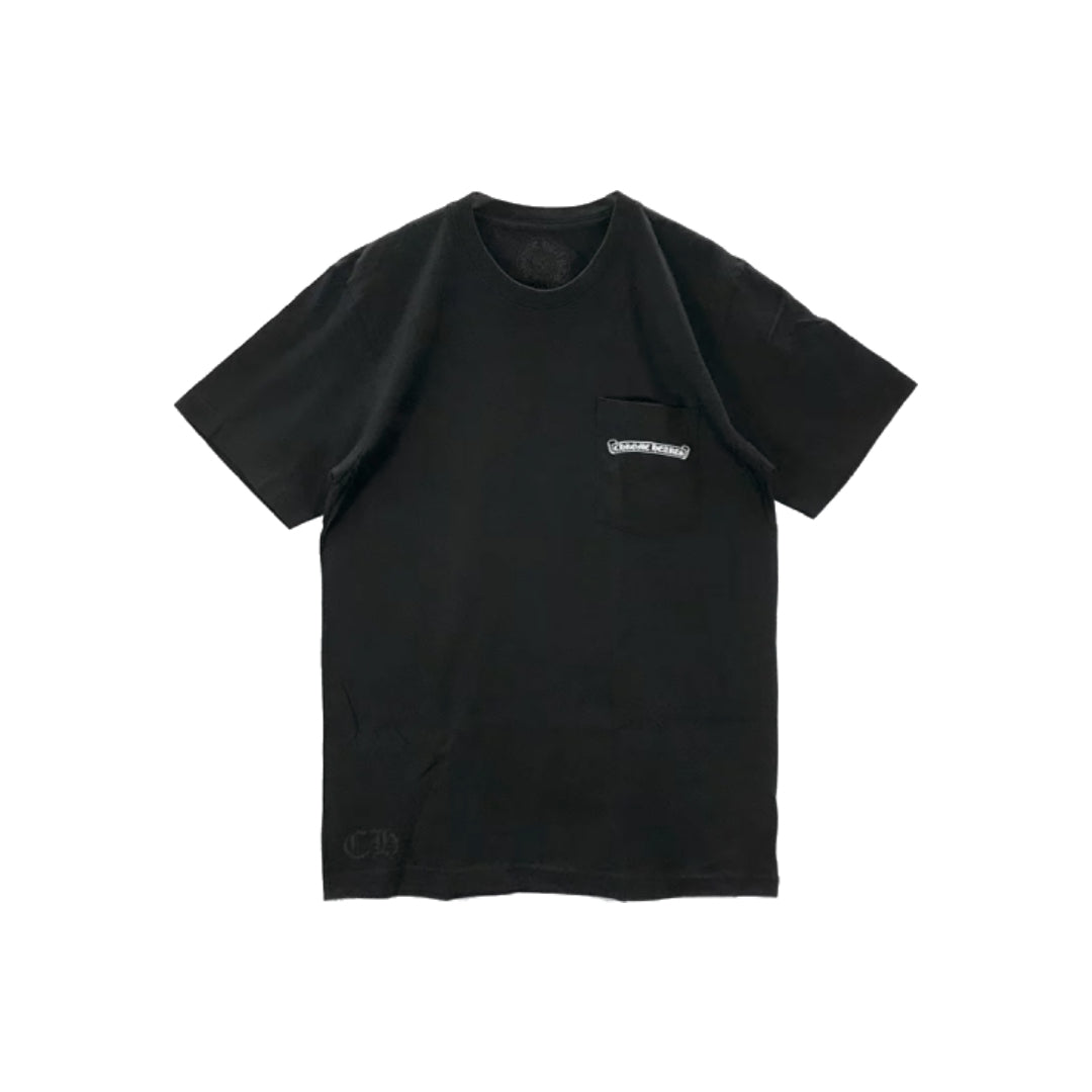Chrome Hearts Script USA Logo Short Sleeve T-Shirt Black