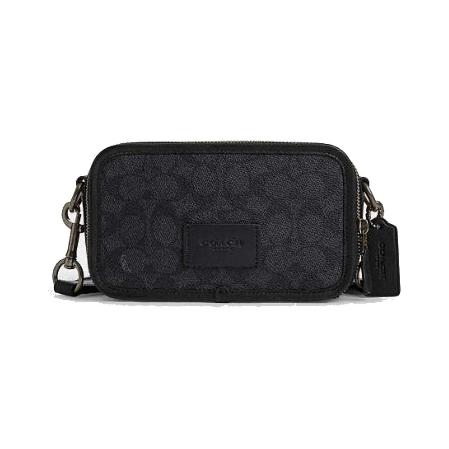 Coach Wyatt Crossbody Signature Canvas Bag Black