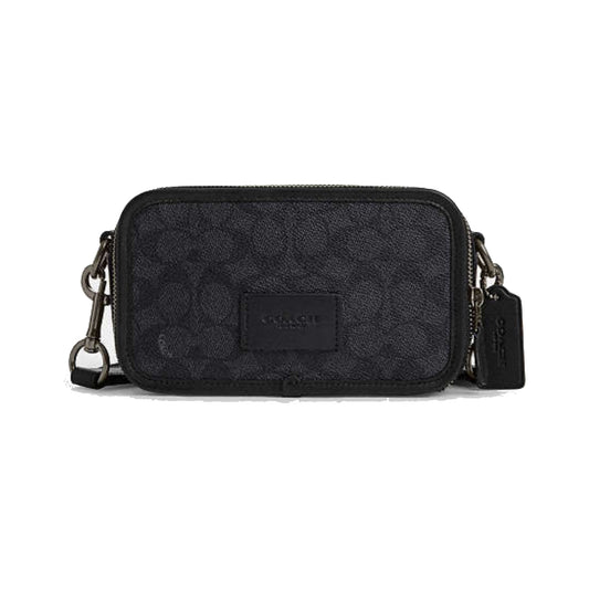 Coach Wyatt Crossbody Signature Canvas Bag Black