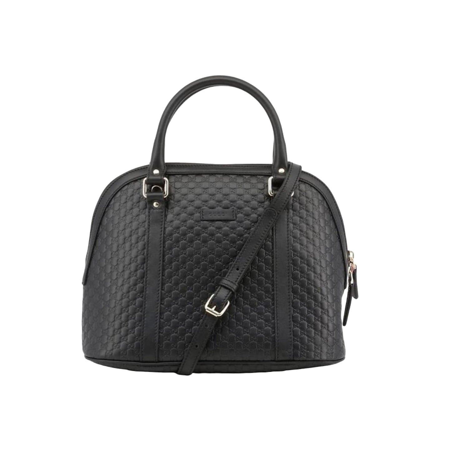 Gucci Dome Shoulder Bag Medium Guccissima Black