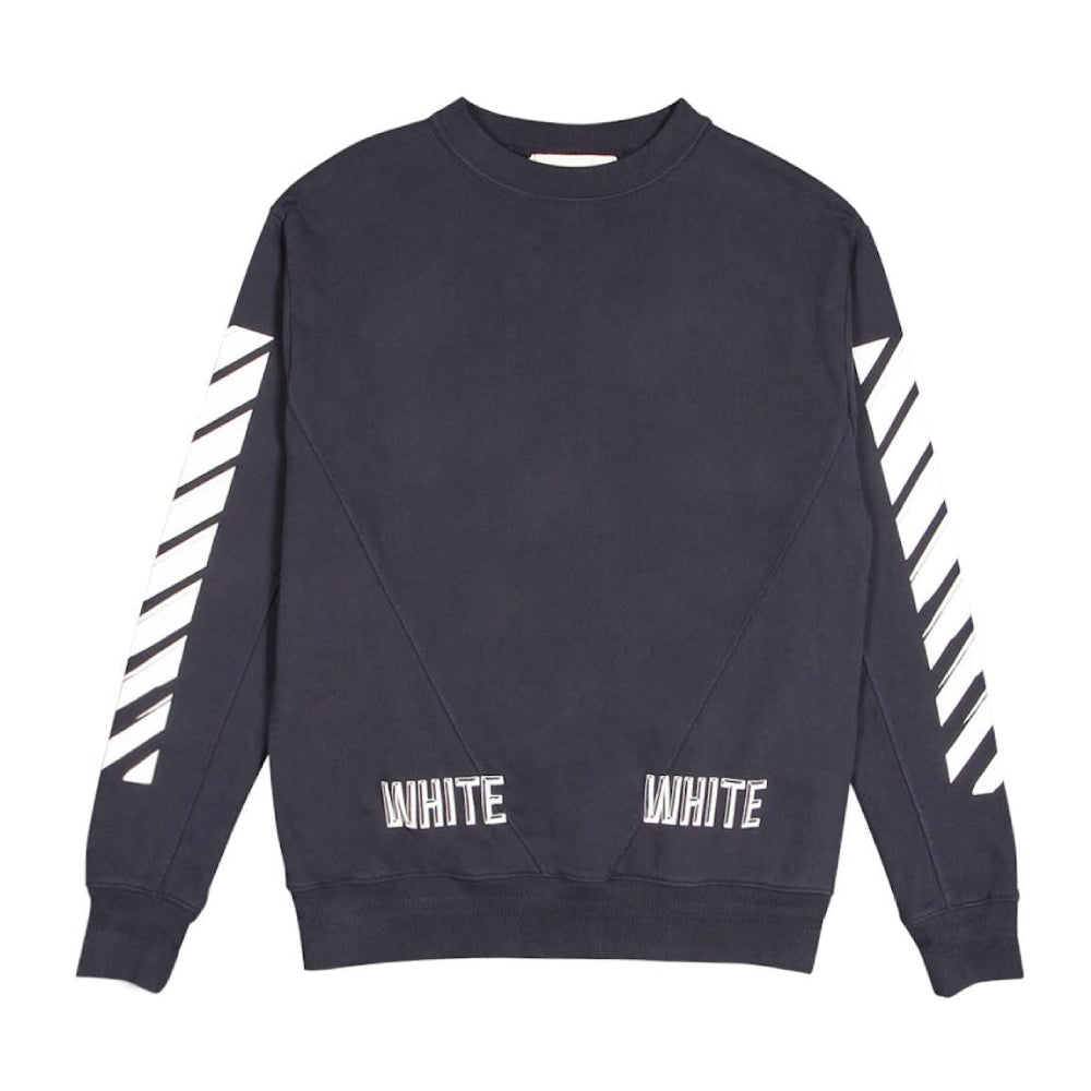 Off-White 3D Crewneck Sweater Navy