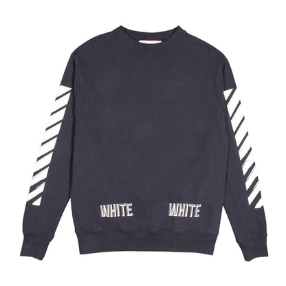Off-White 3D Crewneck Sweater Navy
