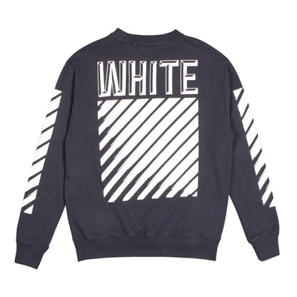 Off-White 3D Crewneck Sweater Navy