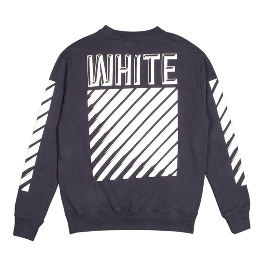 Off-White 3D Crewneck Sweater Navy