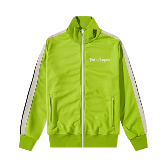Palm Angels Classic Track Jacket Lime Green & Off White