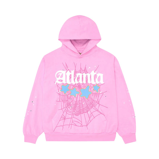 Sp5der Atlanta Hoodie Pink