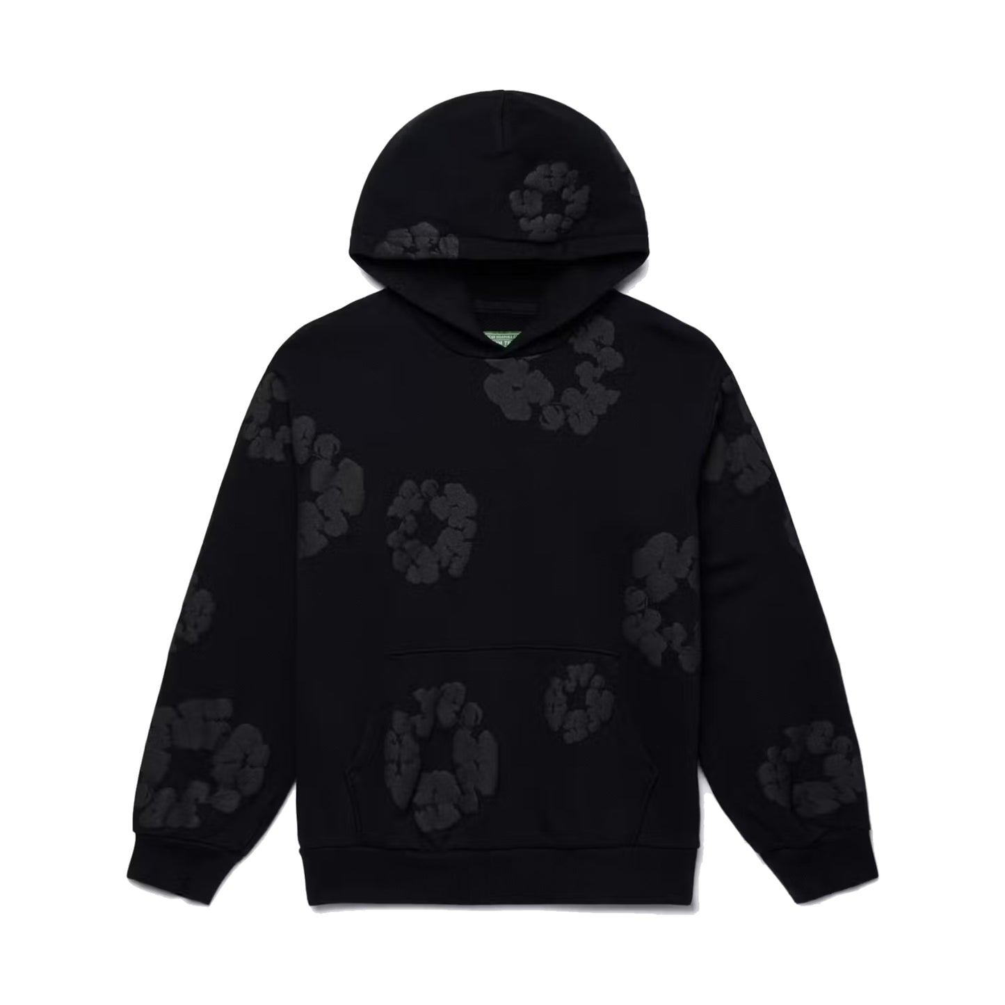 Denim Tears The Cotton Wreath Hoodie Black Monochrome