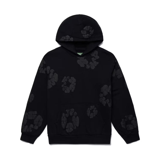 Denim Tears The Cotton Wreath Hoodie Black Monochrome