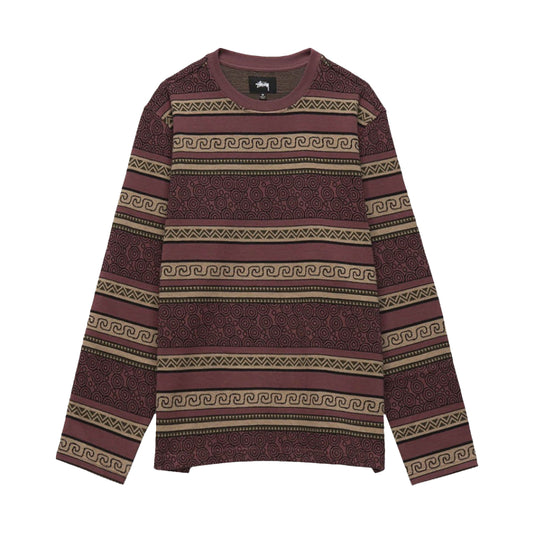 Stussy Sumatra Long-Sleeve Tee Maroon