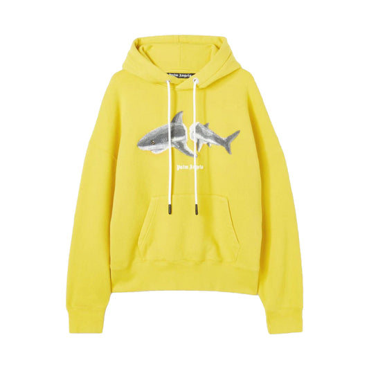 Palm Angels Shark Hoodie Yellow/Grey