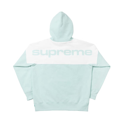Supreme Blocked Hoodie Ice Blue