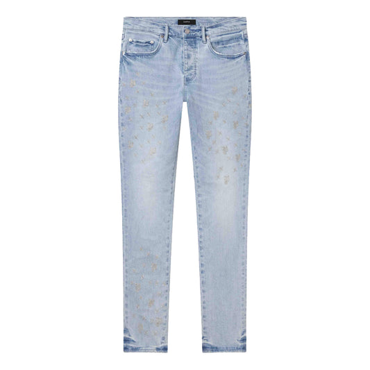 Purple Brand Beaded Monogram Jeans Light Indigo
