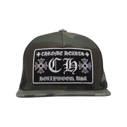 Chrome Hearts CH Hollywood Trucker Hat Camo