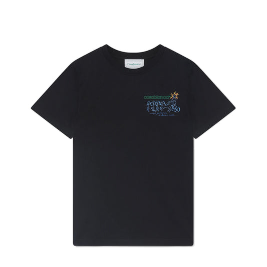 Casablanca Pentathlon T-Shirt Black
