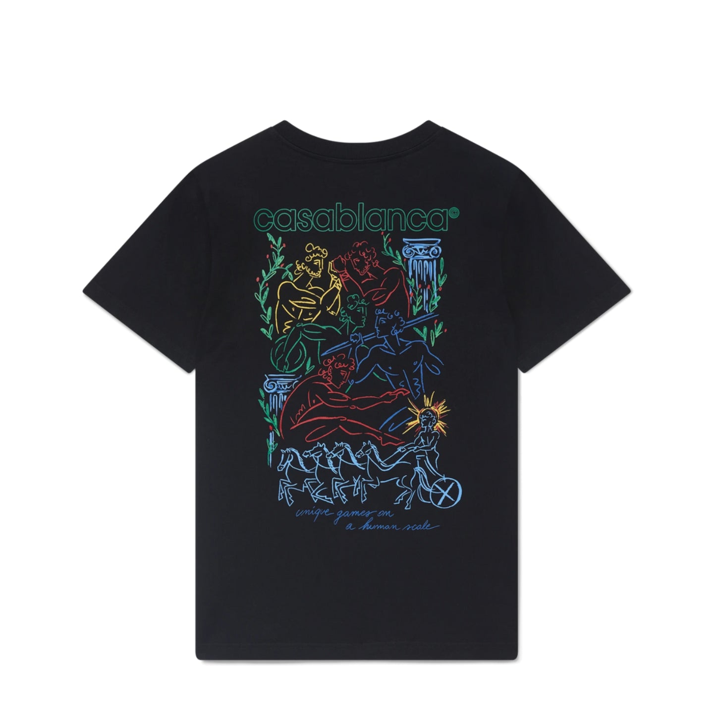 Casablanca Pentathlon T-Shirt Black