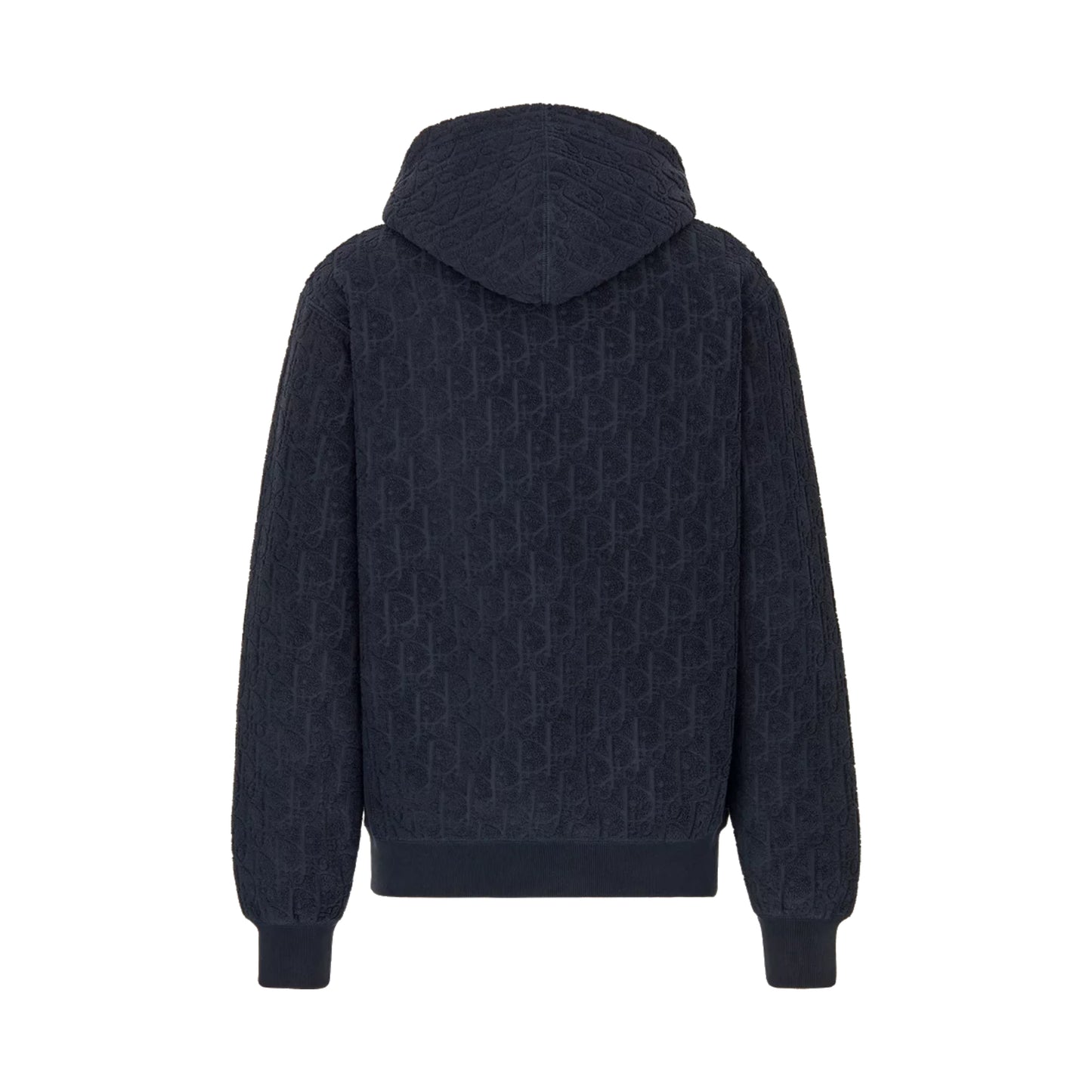 Dior Oblique Relaxed-Fit Hooded Sweatshirt Navy
