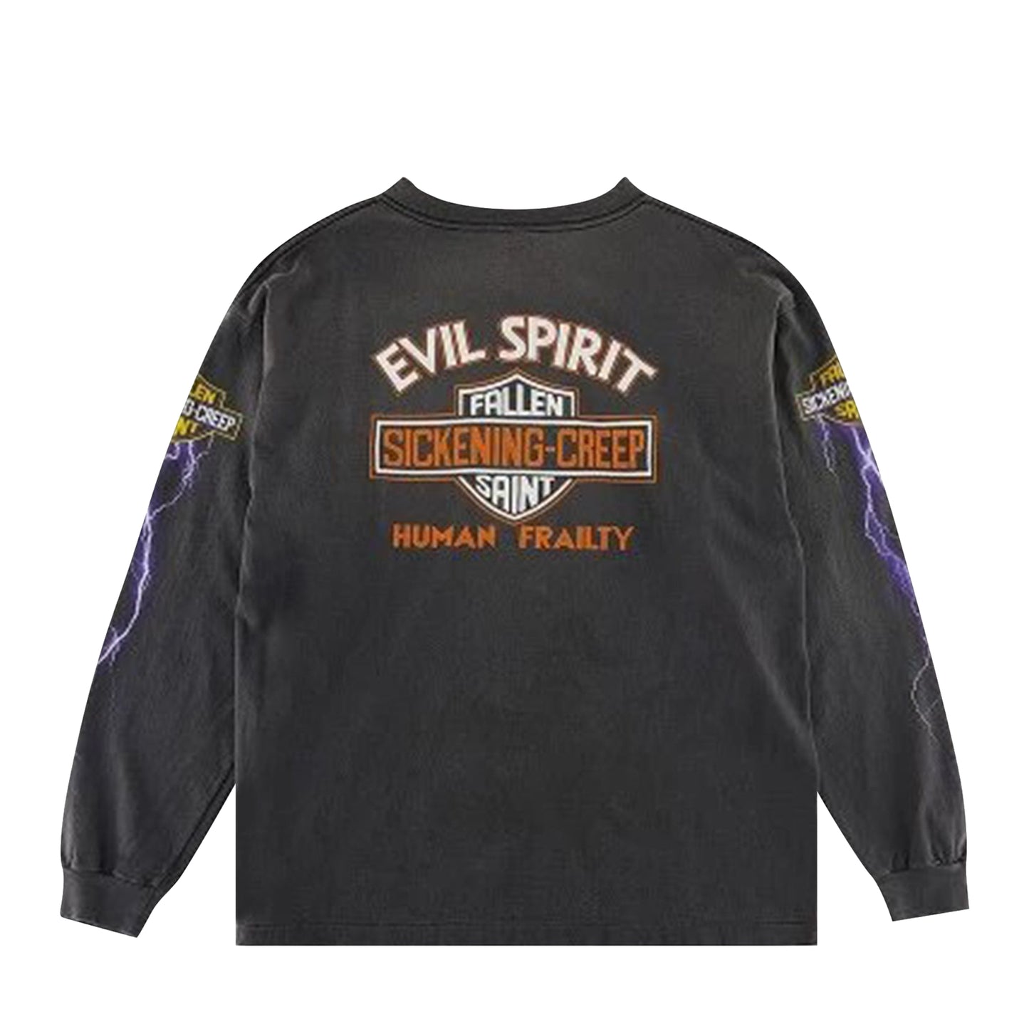 Saint Mxxxxxx Evil Split L/S T-Shirt Black