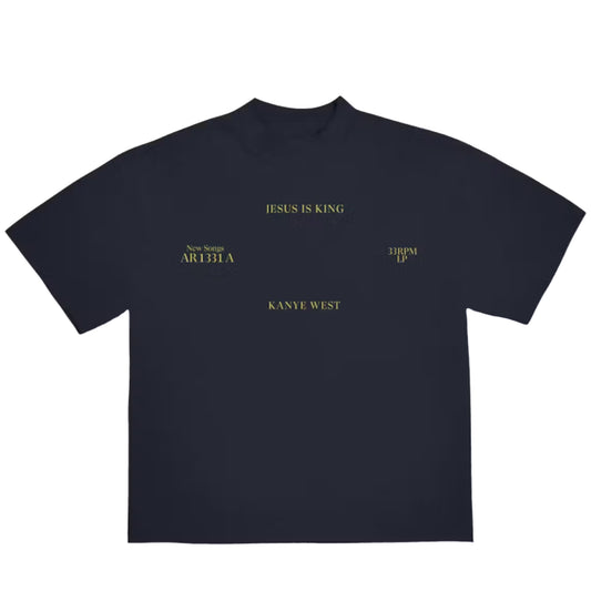 Kanye West Jesus Is King Vinyl II T-Shirt Navy