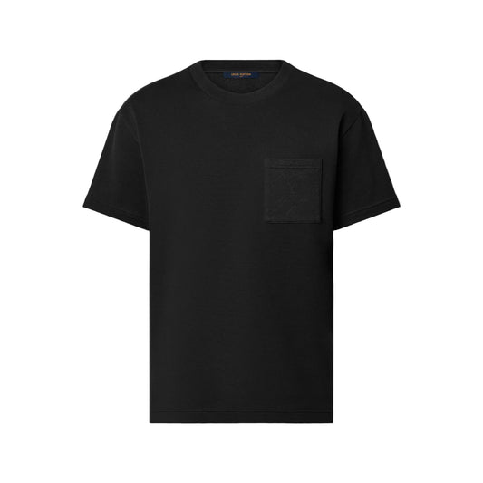 Louis Vuitton LV Icons Pique Cotton T-Shirt Black (Monogram Motif Across The Back)