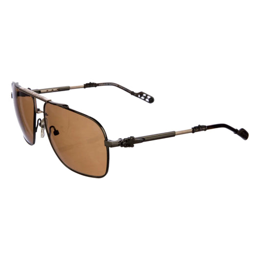 Chrome Hearts "2 KANCHU II" Sunglasses Black/Gold/Cognac