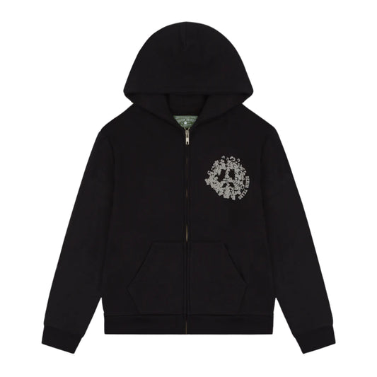 Denim Tears Denim University Zip Hoodie Black