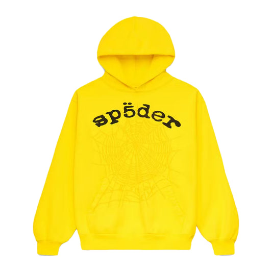 Sp5der Legacy Pullover Hoodie Yellow