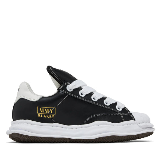Maison Mihara Yasuhiro Blakey Puffer OG Sole Leather Low Top Sneakers Black White