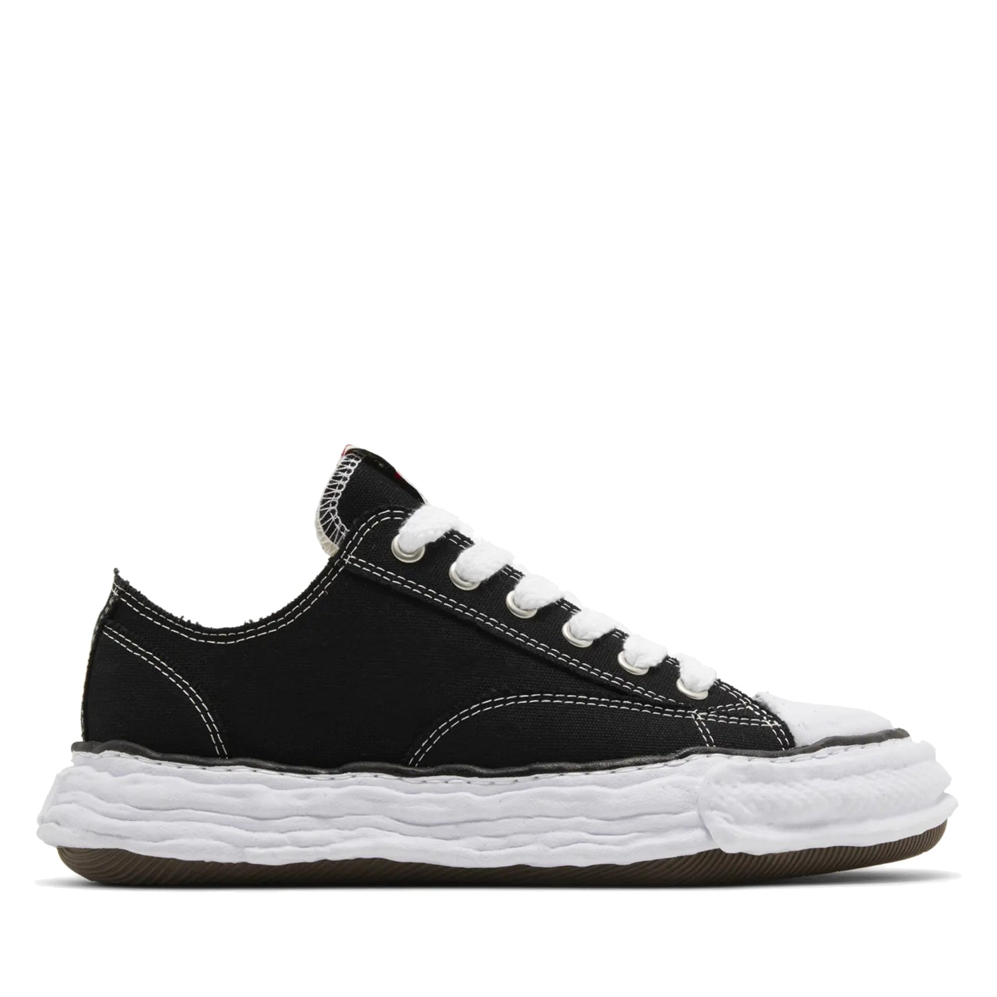 Maison Mihara Yasuhiro Peterson 23 OG Sole Canvas Low Top Sneakers Black White