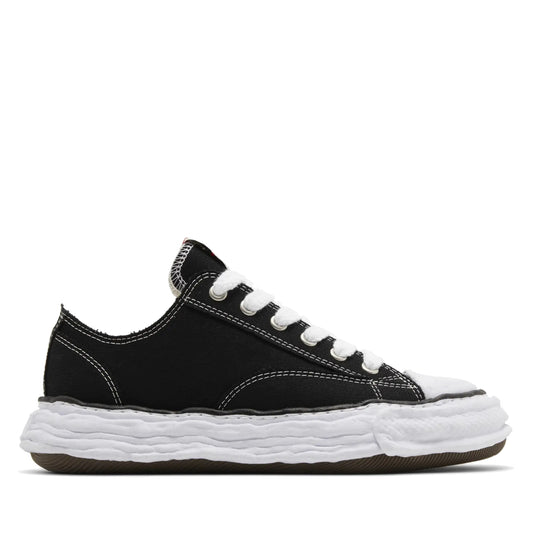 Maison Mihara Yasuhiro Peterson 23 OG Sole Canvas Low Top Sneakers Black White