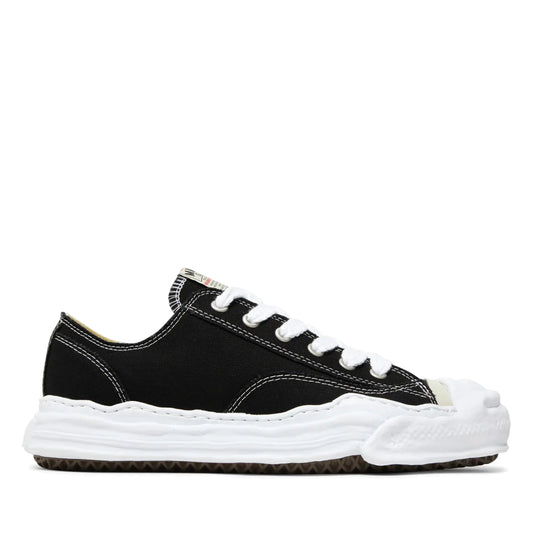 Maison Mihara Yasuhiro Hank OG Sole Canvas Low Top Sneakers Black White